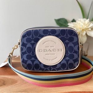 Coach Bags Coach Dempsey Camera Bag Signature Jacquard Denim